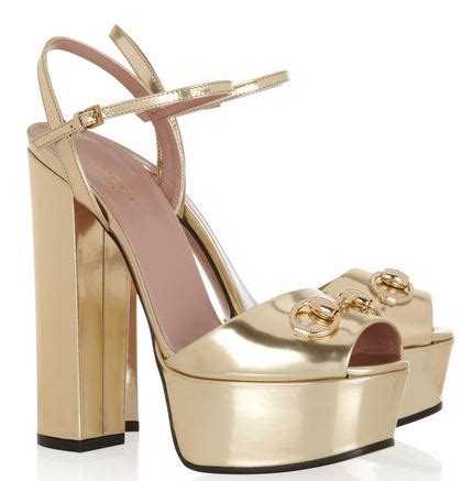 gucci platform sandals gold|gucci platform sandals price.